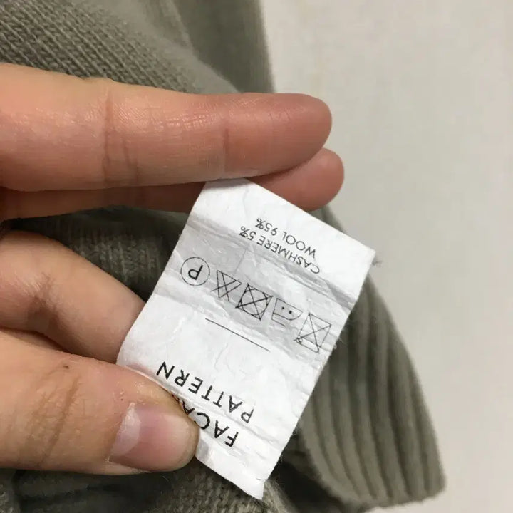 [BUNJANG] Facade Pattern Cashmere Wool Knit Sweater / 파사드패턴 캐시미어 울 니트