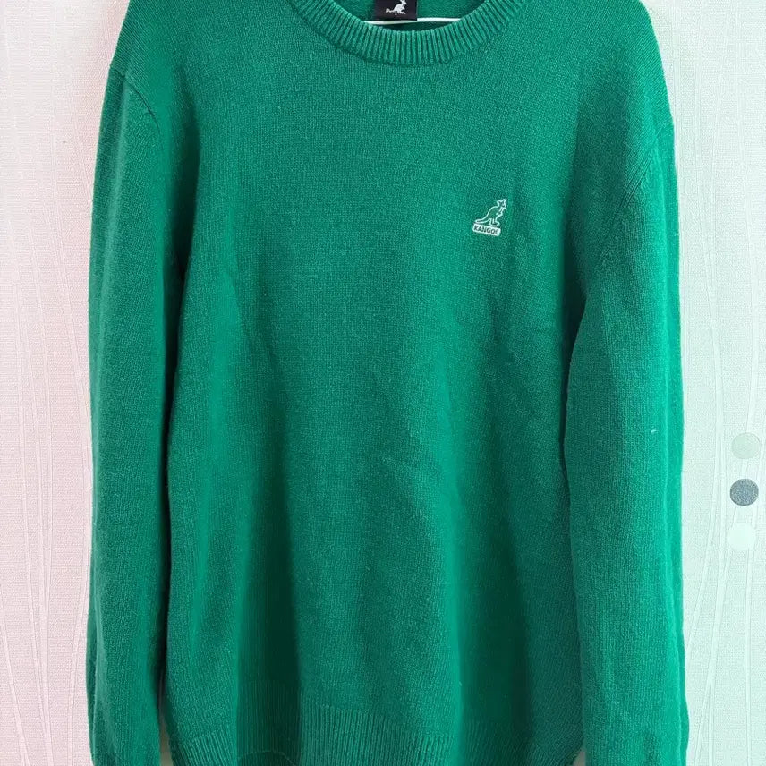 [BUNJANG] Kangol Green Knit Sweater / 캉골 그린 니트