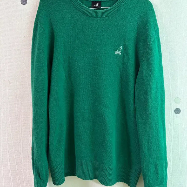 [BUNJANG] Kangol Green Knit Sweater / 캉골 그린 니트