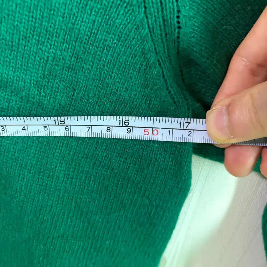 [BUNJANG] Kangol Green Knit Sweater / 캉골 그린 니트