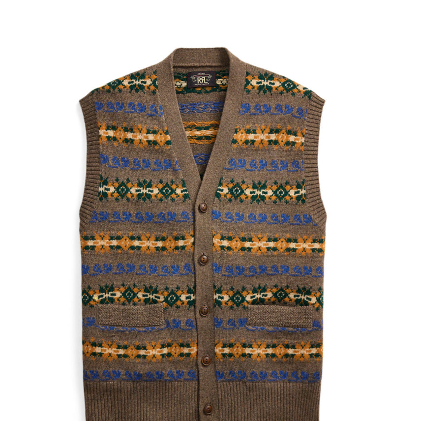 [BUNJANG] Fair Isle Vest M / 더블알엘 페어아일 베스트 M