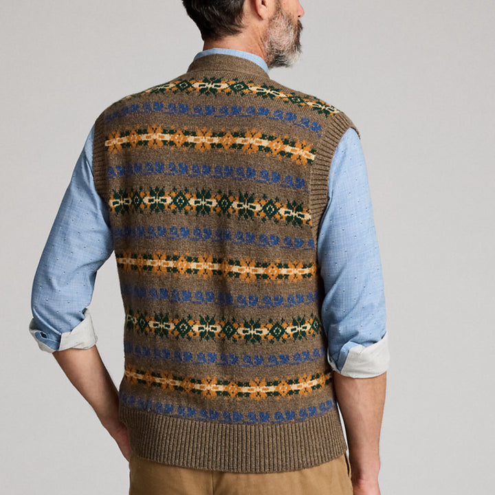 [BUNJANG] Fair Isle Vest M / 더블알엘 페어아일 베스트 M