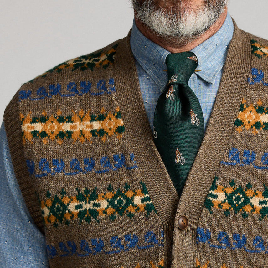 [BUNJANG] Fair Isle Vest M / 더블알엘 페어아일 베스트 M
