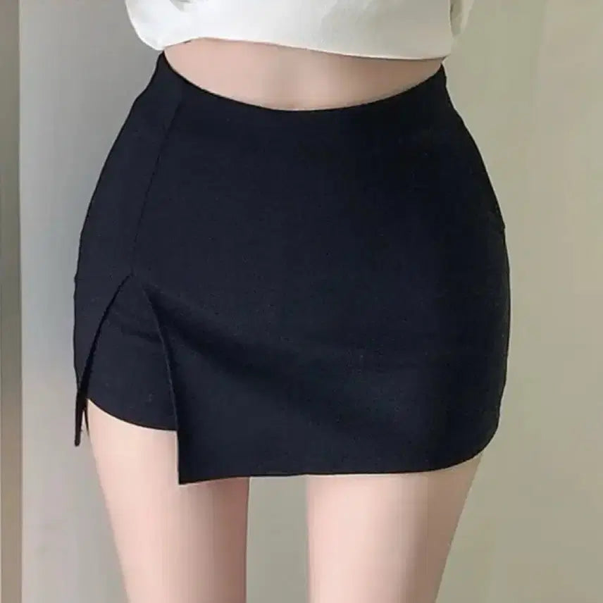 [BUNJANG] Imported Spandex Slit Skirt / 스판 트임 스커트 새상품 수입의류 치마
