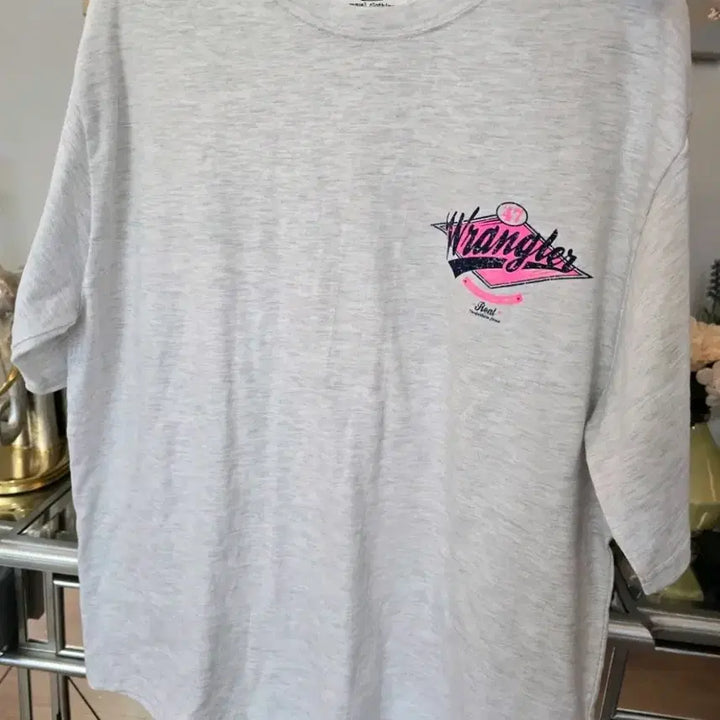 [BUNJANG] Wrangler Gray Short-Sleeve T-shirt / 랭글러 회색 반팔 티셔츠55.66
