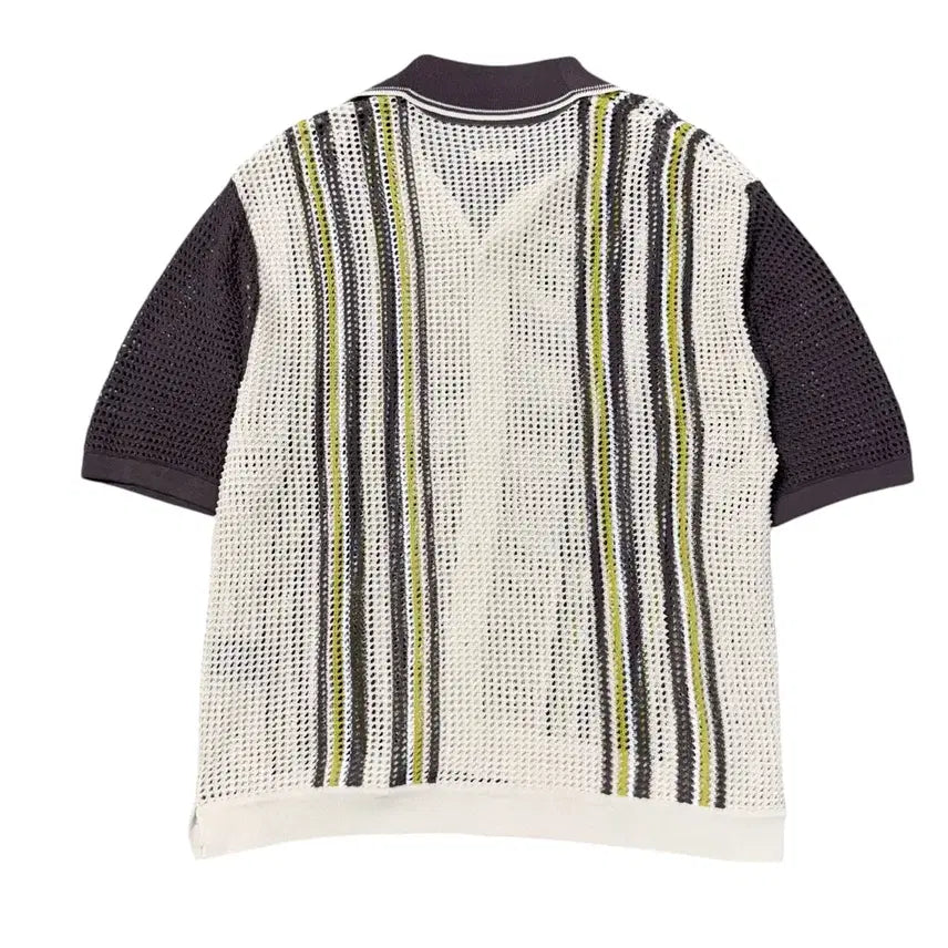 [BUNJANG] Capital 12G Mesh Knit Tennessee Cuban Polo Beige / (3) 캐피탈 12G 메쉬 니트 테네시 쿠반 폴로 베이지