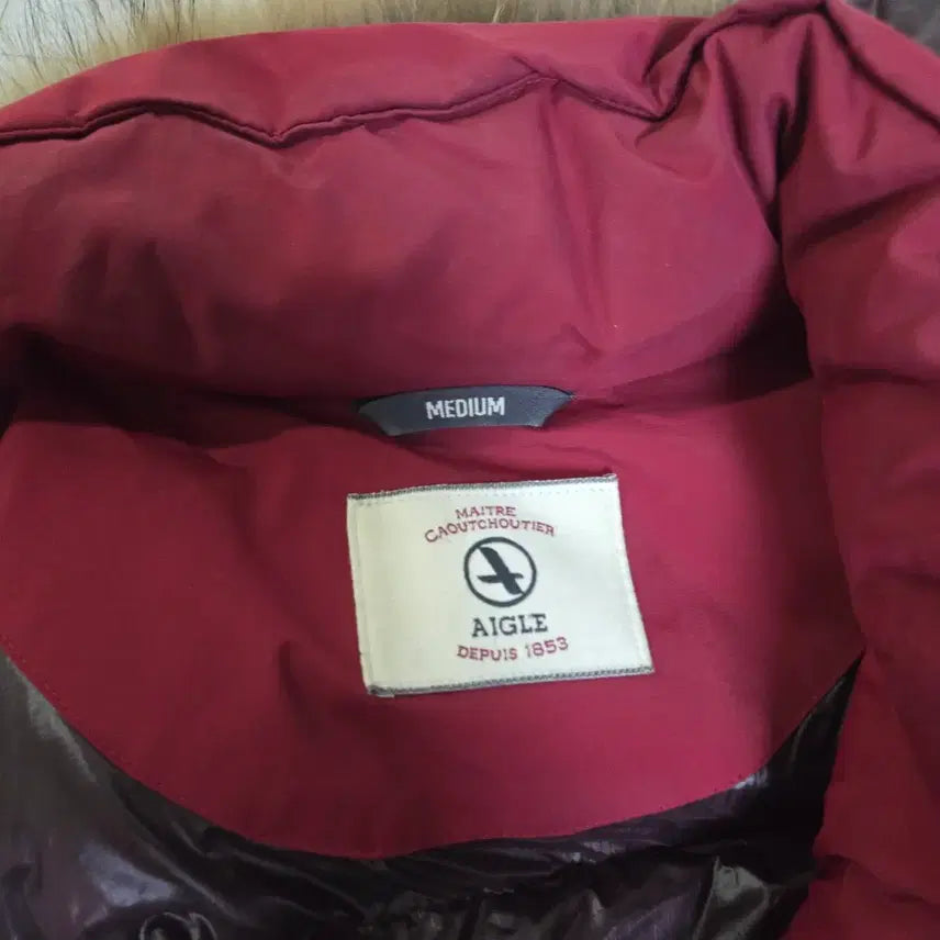 [BUNJANG] Aigle Purple Goose Down Padded Jacket (Size 95) / 에이글 패딩 자주색_95사이즈 판매