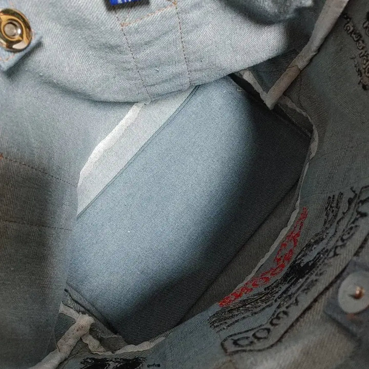 [BUNJANG] Route Snoopy Denim Tote Bag / 루트 스누피 데님 토트백 가방