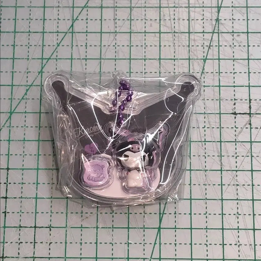 [BUNJANG] Sanrio Kuromi Charm Keychain Figure / 산리오 패키지 참 쿠로미 키링 식완