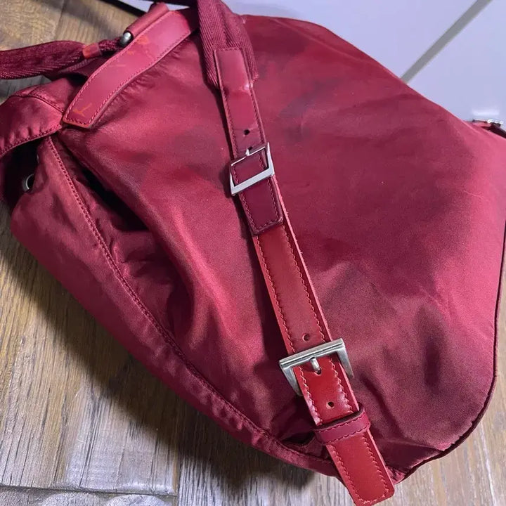 [BUNJANG] Prada Red Pocono Backpack / 프라다 레드 포코노 백팩