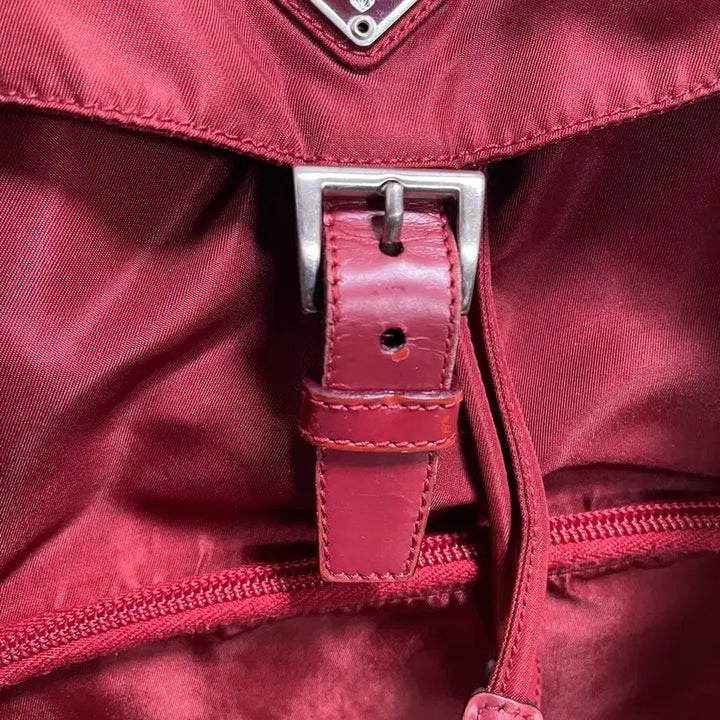 [BUNJANG] Prada Red Pocono Backpack / 프라다 레드 포코노 백팩
