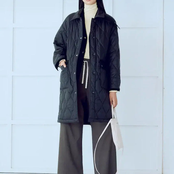 [BUNJANG] Kuhol Plus Long Quilted Padded Jacket / 정품 구호플러스 롱 퀼팅 패딩(새상품)