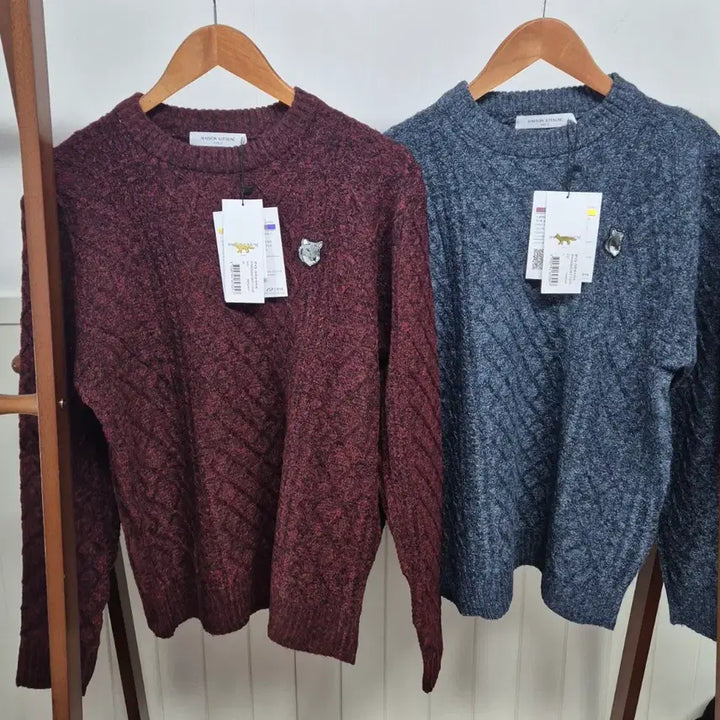 [BUNJANG] Maison Kitsune Fox Knit Sweater (Unisex) / 역마진 시즌특가 봄가을 메종키츠네 폭스니트 새상품(남녀공용)