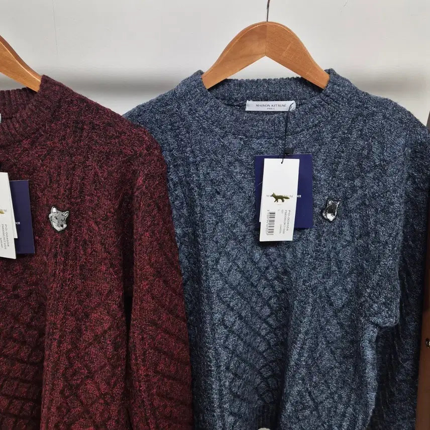 [BUNJANG] Maison Kitsune Fox Knit Sweater (Unisex) / 역마진 시즌특가 봄가을 메종키츠네 폭스니트 새상품(남녀공용)
