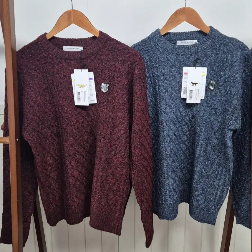 [BUNJANG] Maison Kitsune Fox Knit Sweater (Unisex) / 역마진 시즌특가 봄가을 메종키츠네 폭스니트 새상품(남녀공용)
