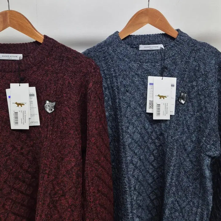 [BUNJANG] Maison Kitsune Fox Knit Sweater (Unisex) / 역마진 시즌특가 봄가을 메종키츠네 폭스니트 새상품(남녀공용)
