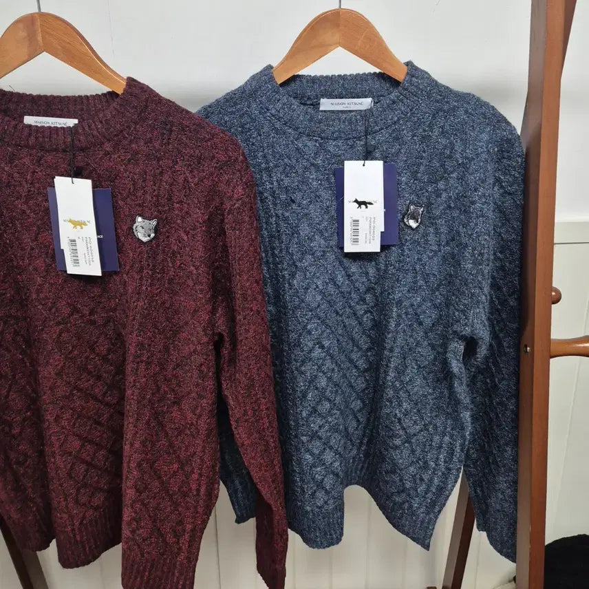 [BUNJANG] Maison Kitsune Fox Knit Sweater (Unisex) / 역마진 시즌특가 봄가을 메종키츠네 폭스니트 새상품(남녀공용)
