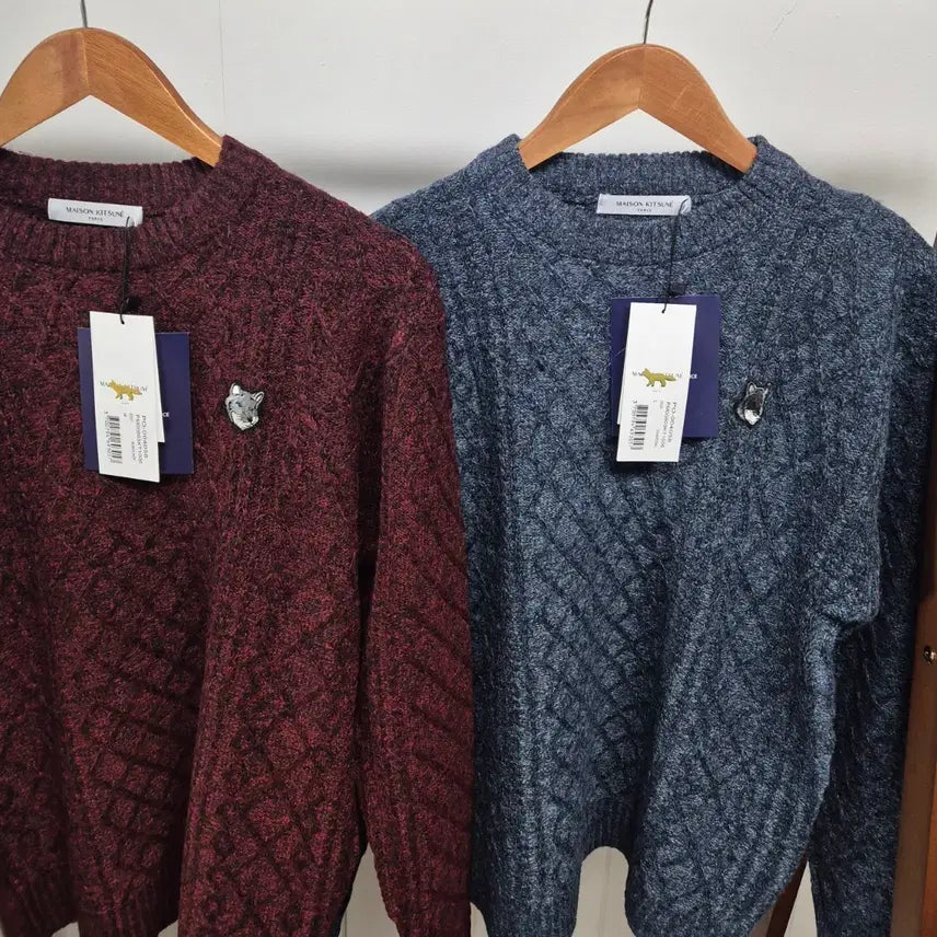 [BUNJANG] Maison Kitsune Fox Knit Sweater (Unisex) / 역마진 시즌특가 봄가을 메종키츠네 폭스니트 새상품(남녀공용)