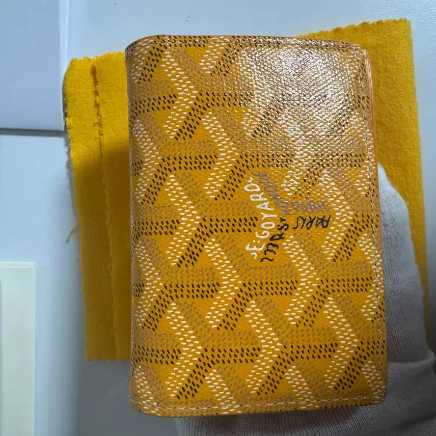 [BUNJANG] Goyard Malesherbes Yellow Bi-fold Wallet / 고야드 말제르브