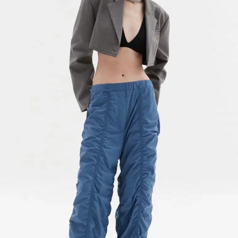 [BUNJANG] THEILMA DALI Shirring Pants - Blue / 더일마 달리 셔링팬츠 블루
