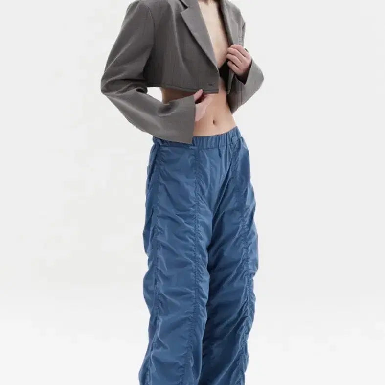 [BUNJANG] THEILMA DALI Shirring Pants - Blue / 더일마 달리 셔링팬츠 블루