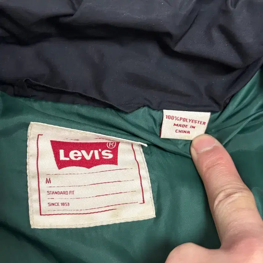 [BUNJANG] Levi's Black Padded Jumper M / 리바이스 블랙 패딩 점퍼 M