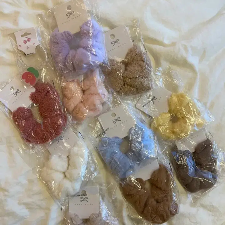 [BUNJANG] Hair Scrunchies (10 Pieces) / 곱창끈 10개
