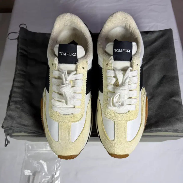 [BUNJANG] Tom Ford James Sneakers / { 7.5 / 풀구성 } 톰포드 스웨이드 친환경 소재 제임스 스니커즈