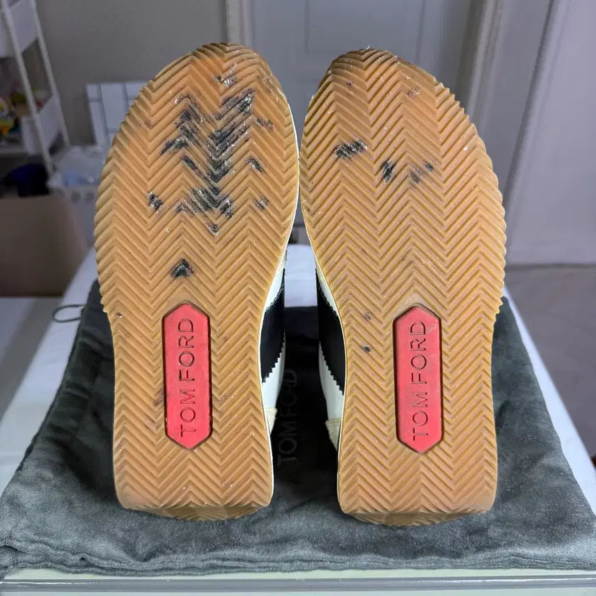 [BUNJANG] Tom Ford James Sneakers / { 7.5 / 풀구성 } 톰포드 스웨이드 친환경 소재 제임스 스니커즈