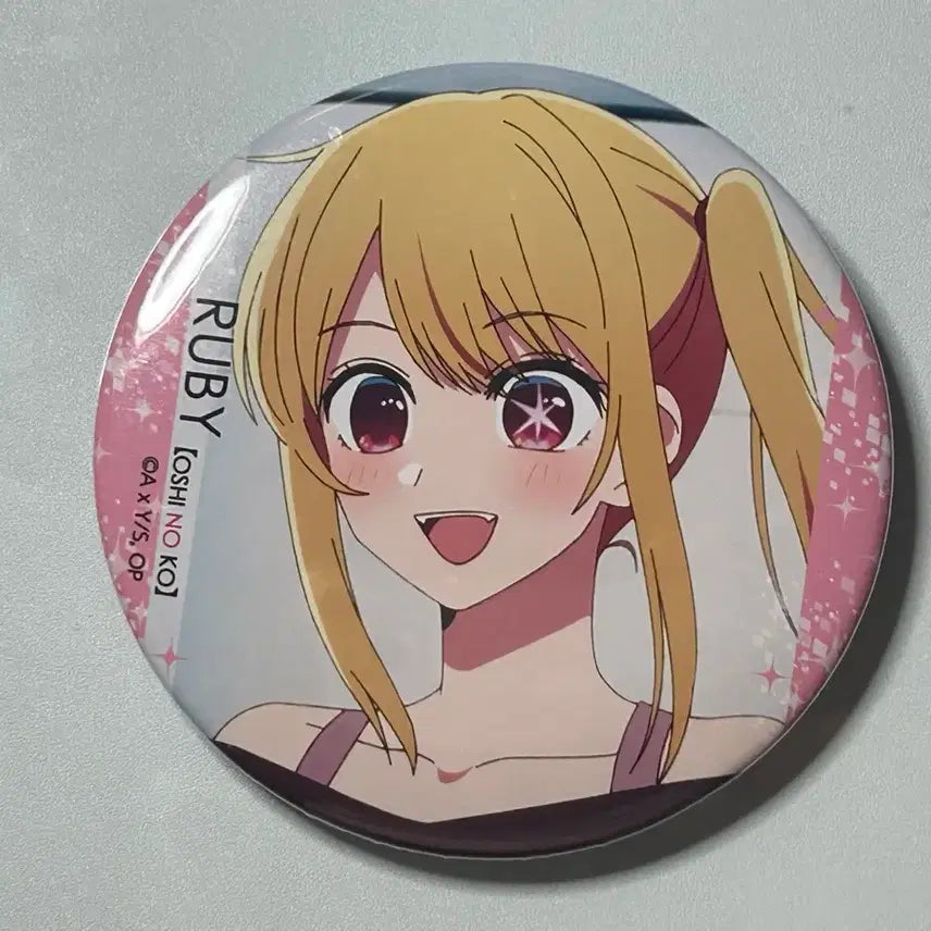 [BUNJANG] Oshi no Ko Hoshino Ruby Licensed Agent Big Can Badge / 최애의 아이 오시노코 호시노 루비 라이센스 에이전트 빅 캔뱃지