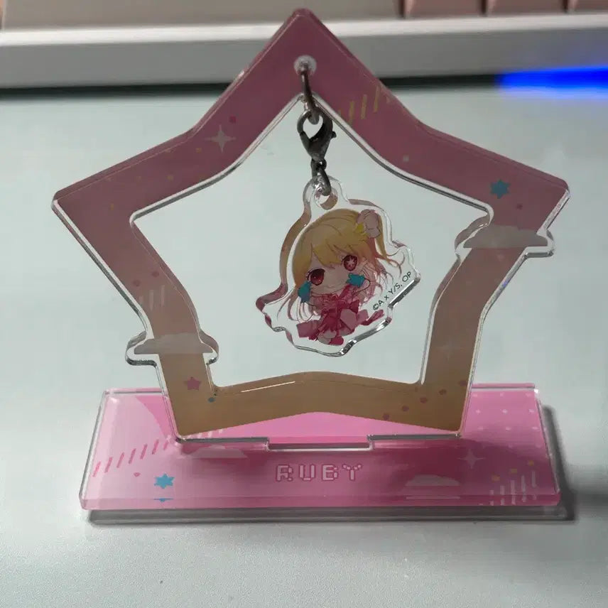 [BUNJANG] Oshi no Ko Ruby Hoshino Acrylic Stand Keychain / 최애의 아이 오시노코 카미오 재팬 매달려 키링 아크릴 스탠드 호시노 루비