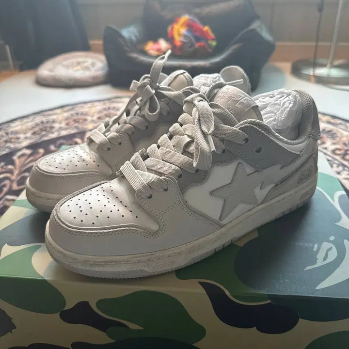 [BUNJANG] Bape SK8 STA Dior Style Sneakers / 베이프스타93 SK8 STA 디올맛 260