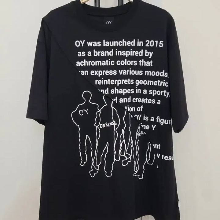 [BUNJANG] OY Black Printed T-shirt / OY 오와이 블랙 프린팅 반팔 티셔츠 1사이즈 택달린 새제품
