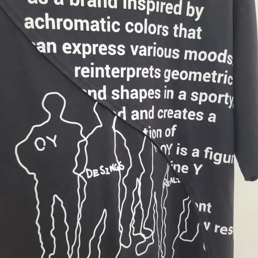 [BUNJANG] OY Black Printed T-shirt / OY 오와이 블랙 프린팅 반팔 티셔츠 1사이즈 택달린 새제품