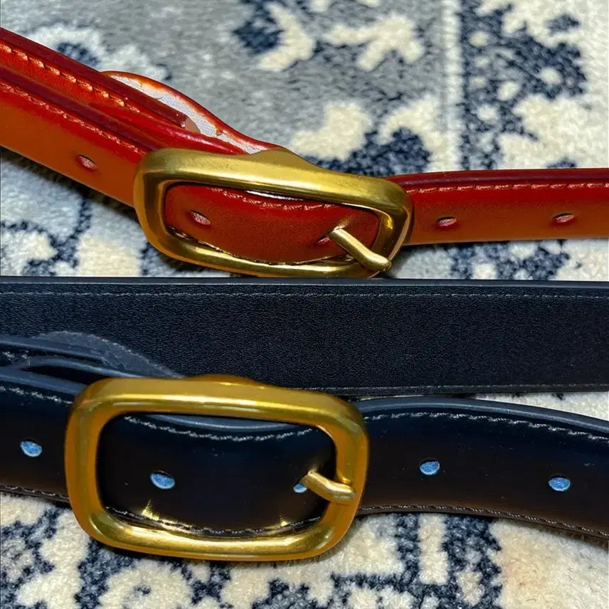 [BUNJANG] Unisex Leather Belt / (재입고) 프리미엄 브라스 버클 소가죽 벨트