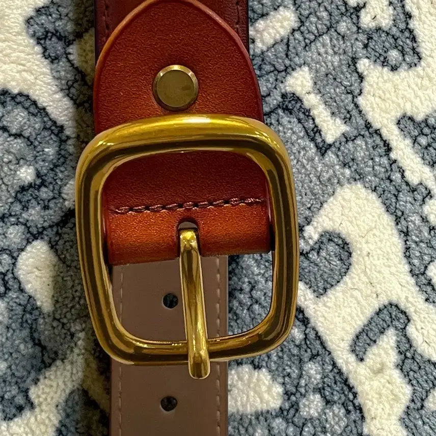 [BUNJANG] Unisex Leather Belt / (재입고) 프리미엄 브라스 버클 소가죽 벨트