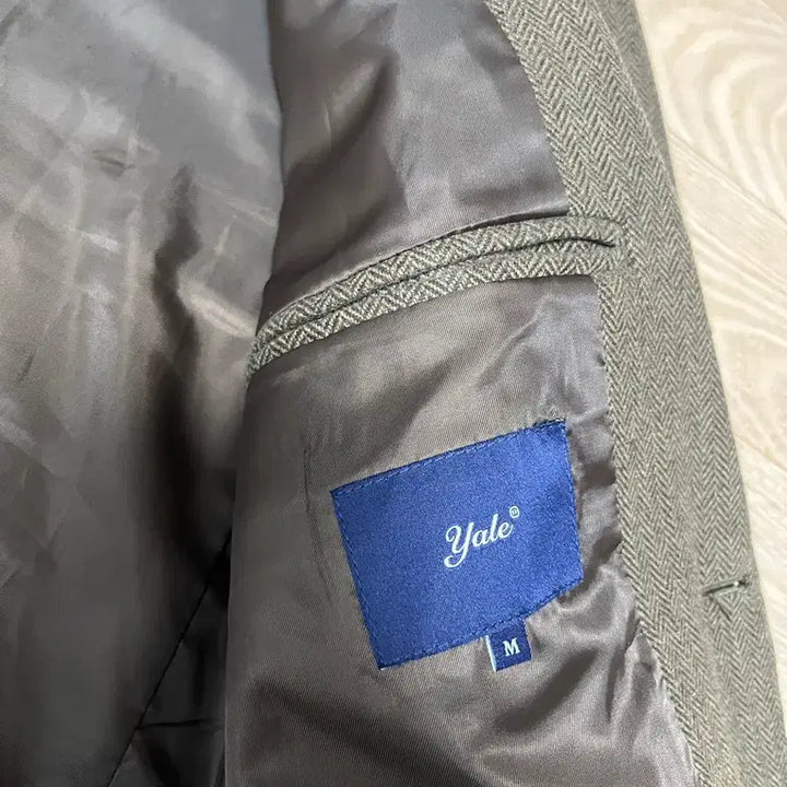 [BUNJANG] Yale Heritage Wool Blazer Brown M / 예일 헤리티지 울 블레이저 헤링본 브라운