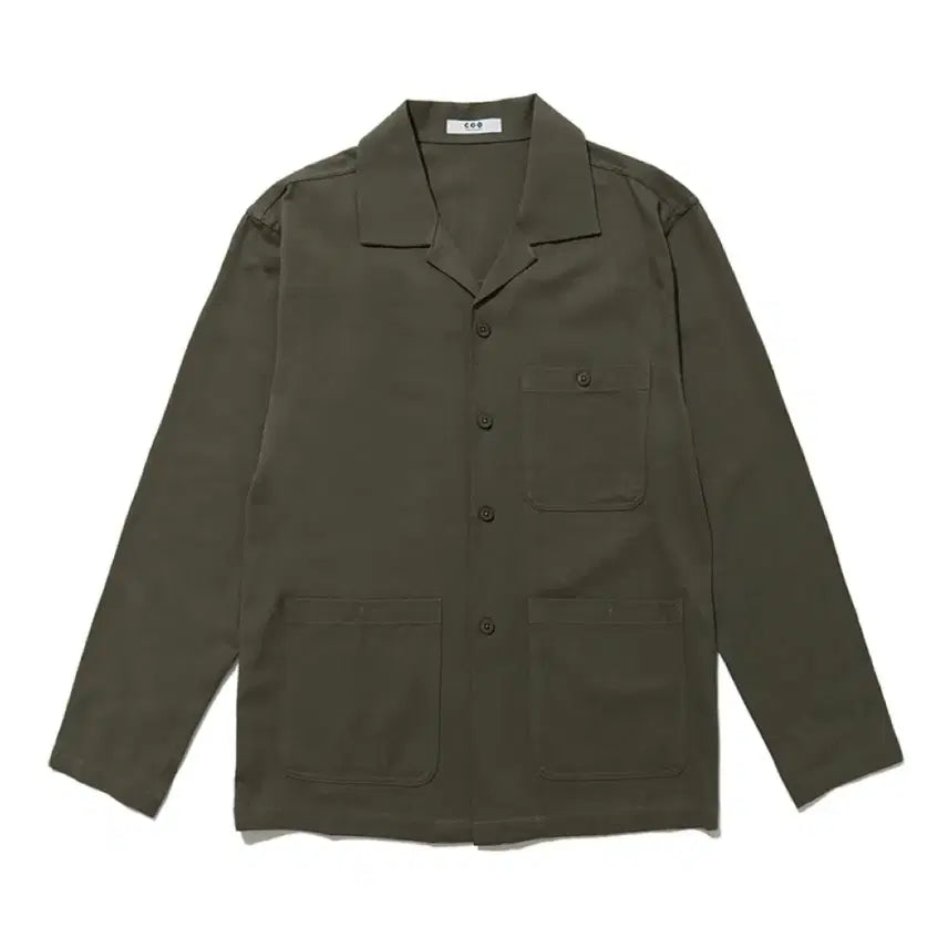 [BUNJANG] COQ Cotton Blend Twill Shirt Jacket Khaki M / 새상품)COQ 코튼 블렌드 트윌 셔츠 자켓 카키 M 셔켓
