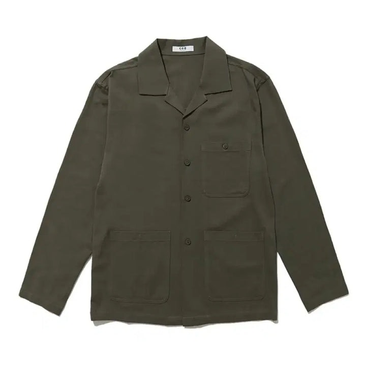 [BUNJANG] COQ Cotton Blend Twill Shirt Jacket Khaki M / 새상품)COQ 코튼 블렌드 트윌 셔츠 자켓 카키 M 셔켓