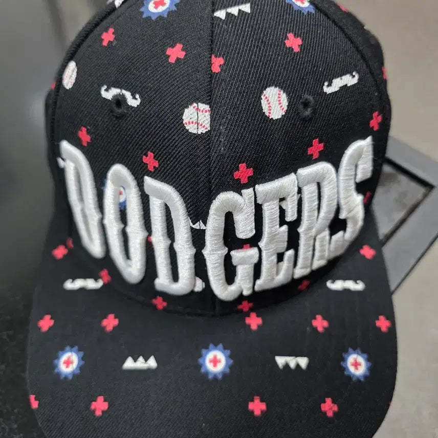 [BUNJANG] MLB LA Dodgers Pattern Snapback Cap / MLB LA 다저스 패턴 스냅백