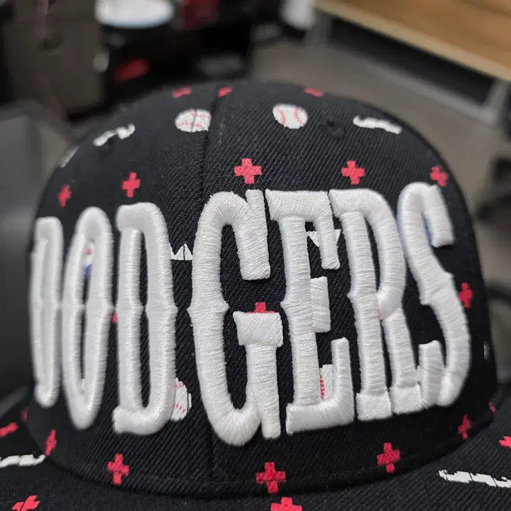 [BUNJANG] MLB LA Dodgers Pattern Snapback Cap / MLB LA 다저스 패턴 스냅백