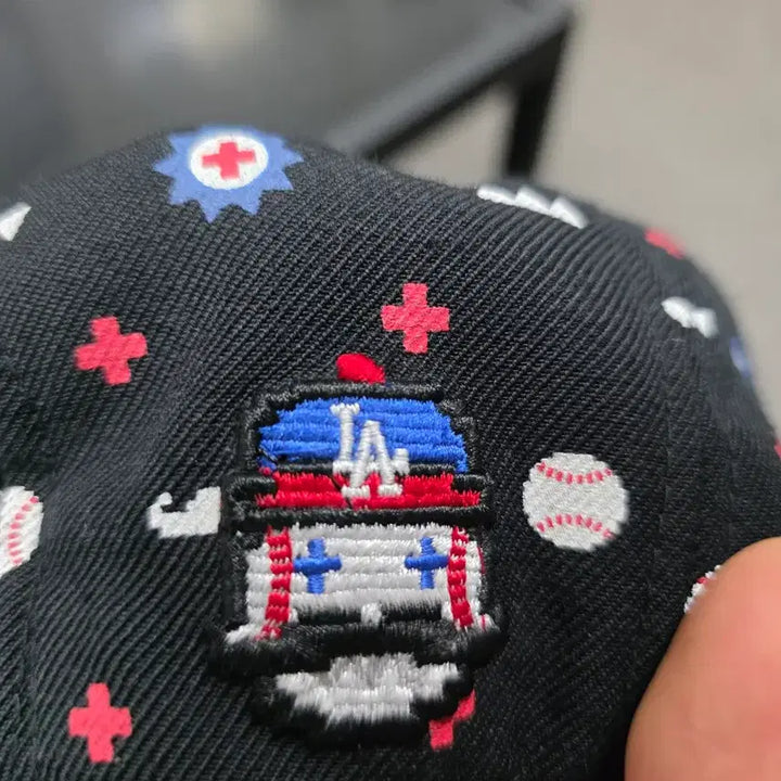 [BUNJANG] MLB LA Dodgers Pattern Snapback Cap / MLB LA 다저스 패턴 스냅백