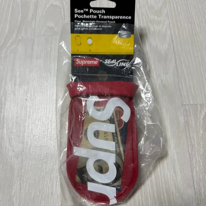 [BUNJANG] Supreme C-Line Waterproof Pouch Red / 슈프림 씨라인 방수 파우치 레드
