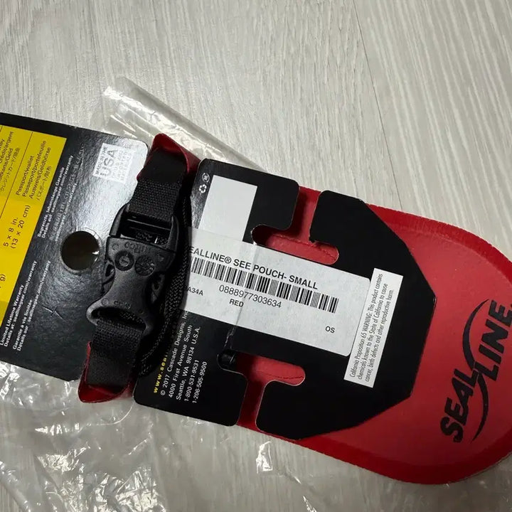 [BUNJANG] Supreme C-Line Waterproof Pouch Red / 슈프림 씨라인 방수 파우치 레드