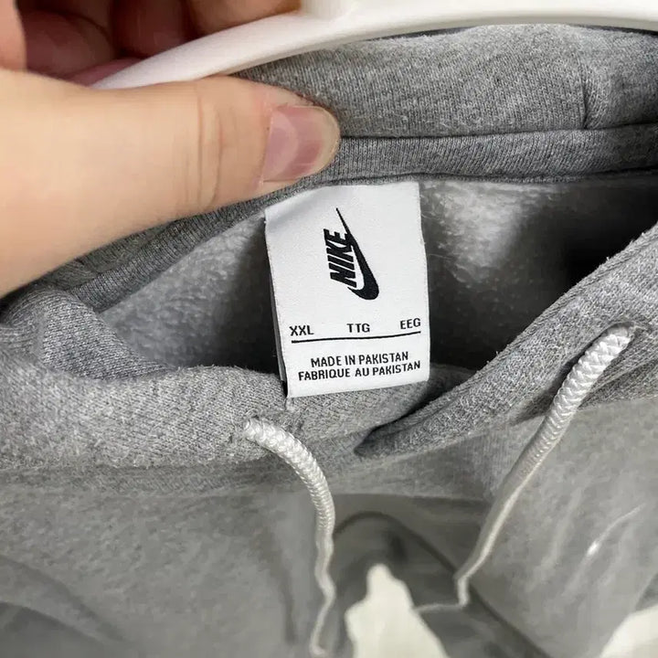 [BUNJANG] Nike Solo Swoosh Pullover Hoodie, Gray 2XL / 나이키 솔로 스우시 풀오버 후드티, 그레이 2XL