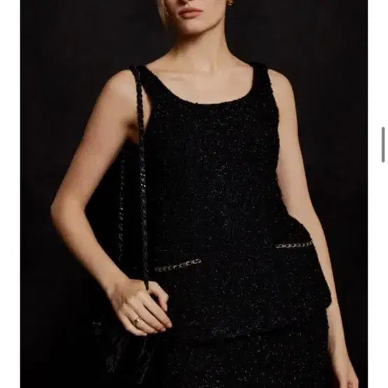 [BUNJANG] The Row Chain-Trim Tweed Vest Skirt / 더로랑 체인트위드 베스트 스커트 판매