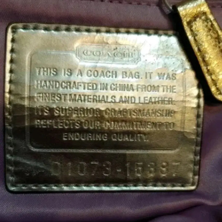 [BUNJANG] Coach Gold Hardware Mini Backpack / 코치 금장 미니 백팩