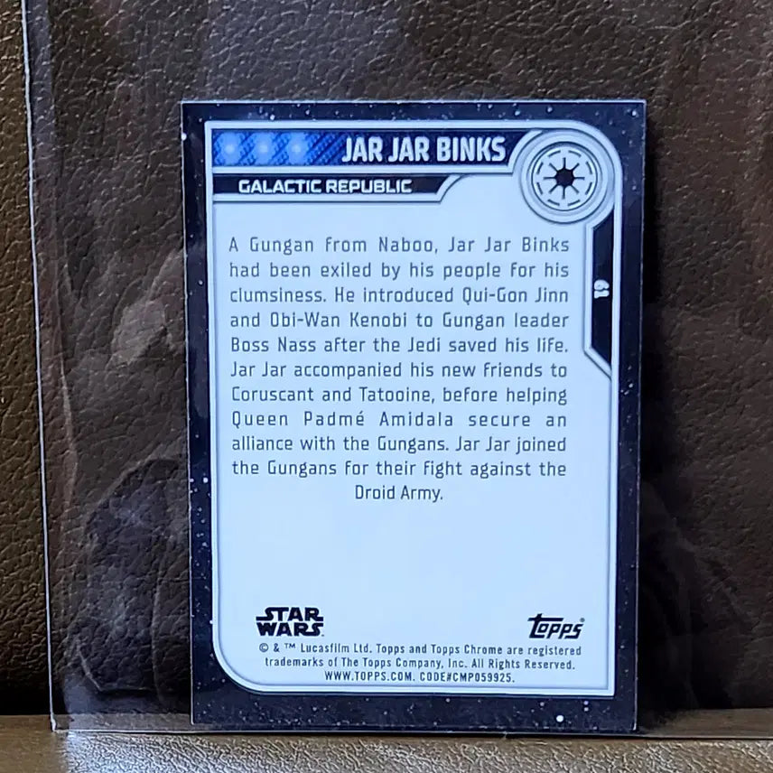 [BUNJANG] Star Wars Jar Jar Binks Card / 스타워즈 자자 빙크스 카드