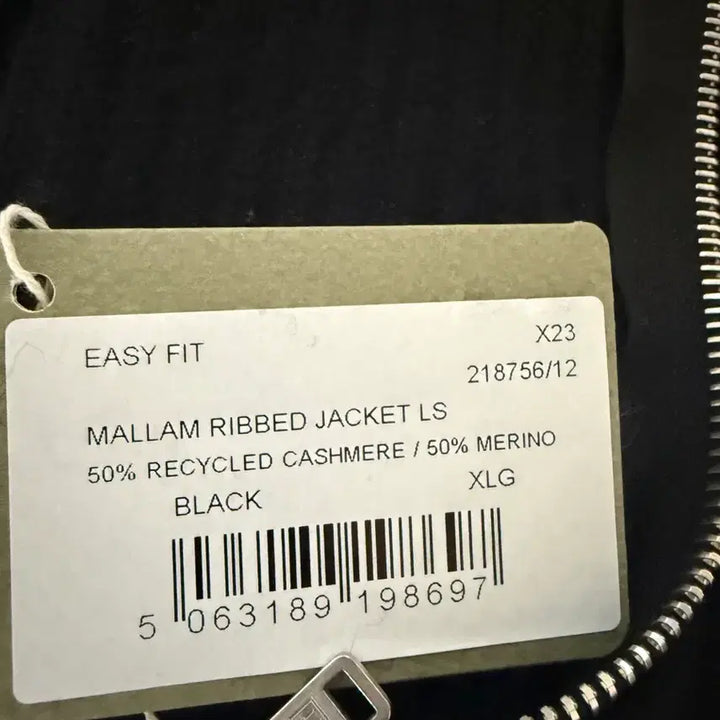 [BUNJANG] John Smedley Mallam Black Zip-Up XL / 존 스메들리 MALLAM 긴팔 집업 블랙 xl