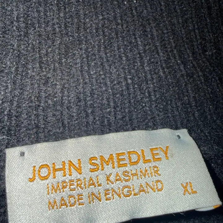 [BUNJANG] John Smedley Mallam Black Zip-Up XL / 존 스메들리 MALLAM 긴팔 집업 블랙 xl